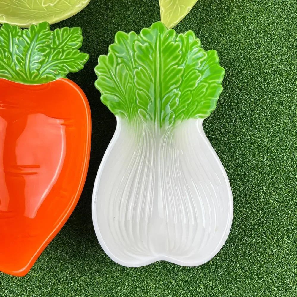 Vintage Ceramic Serving Dishes Vegetables Shaped Lot